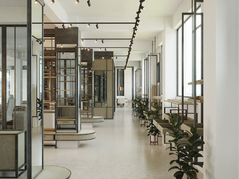 Conception showroom haut de gamme. 