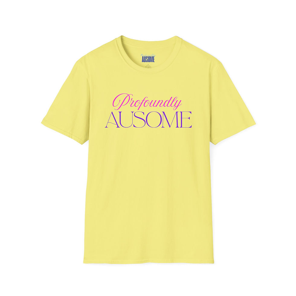 Thumbnail: Profoundly Ausome Fancy Logo T-Shirt 