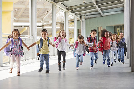 Gelukkige schoolkinderen