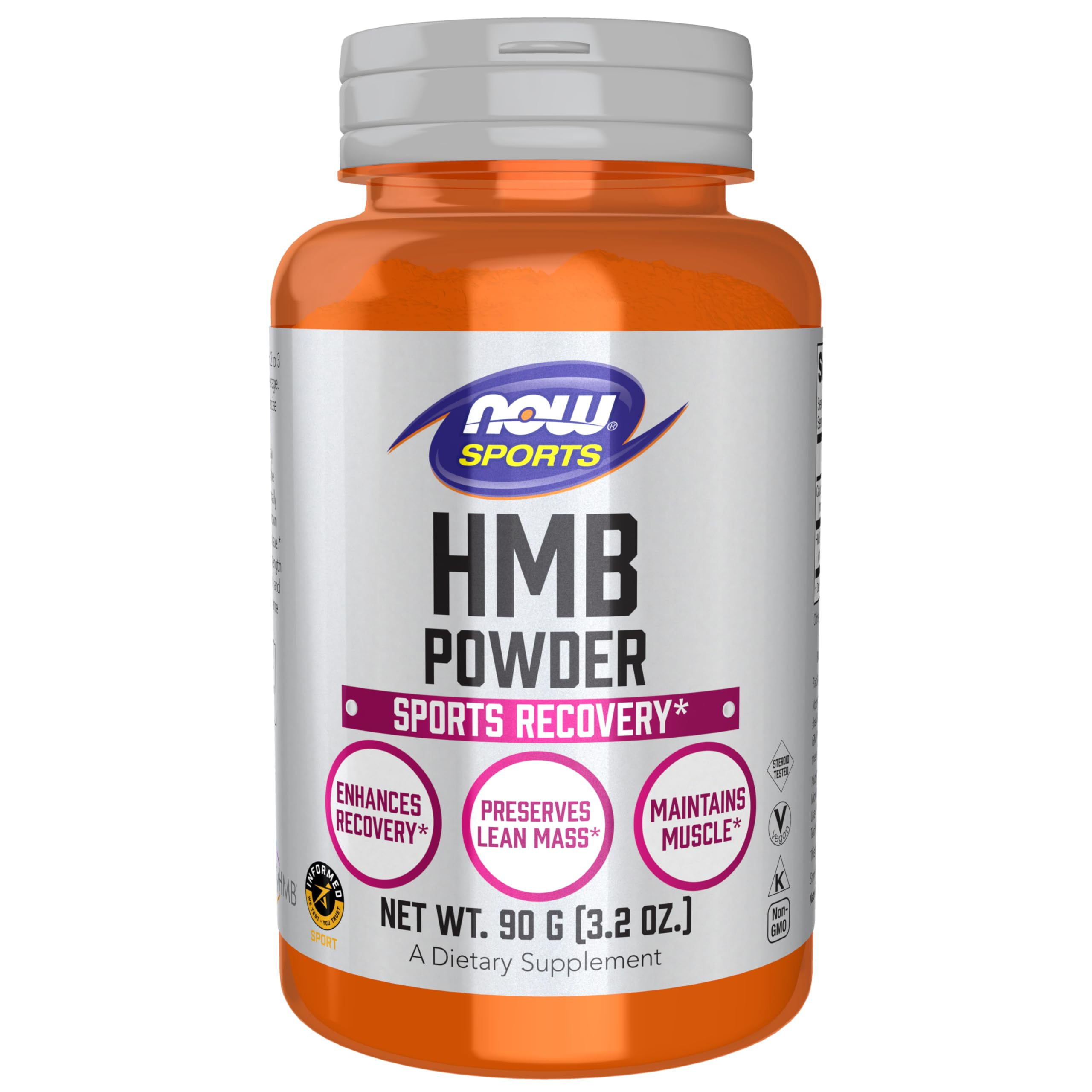 NOW Foods Sports Nutrition HMB (β-Hydroxy β-Methylbutyrate)Powder Sports Recover