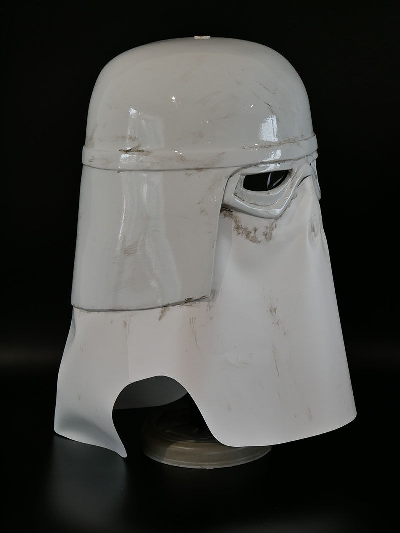Thumbnail: Star wars Snowtrooper helmet weathered right profile view