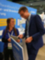 Im Gespräch mit Besuchern der FSU Schadentage