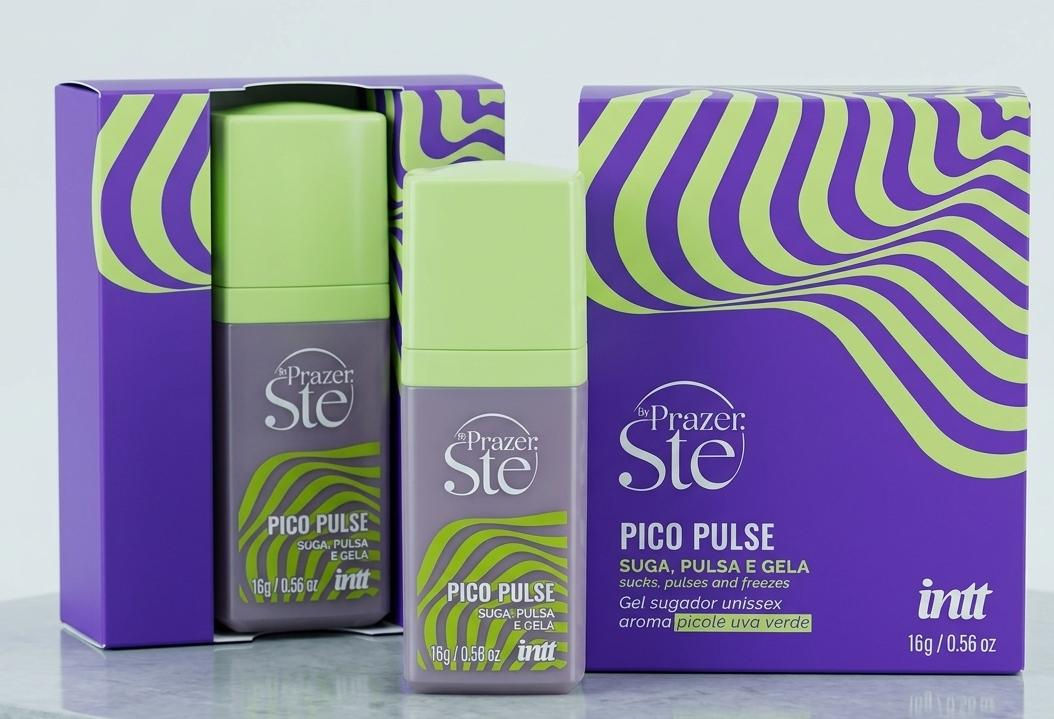 Gel Prazer SLee Pico Pulse unissex, suga, puxa e gela