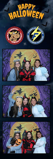 Halloween photo booth rental by Momento Photo Booth at McKinley and Franklin Schools in Yakima, Washington.
