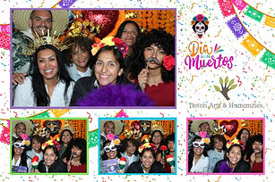 Día de los Muertos photo booth by Momento Photo Booth at Tieton Arts and Humanities in Tieton, WA.