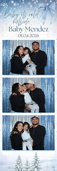 Baby shower photo booth rental by Momento Photo Booth in Yakima, WA for special events and celebrations.