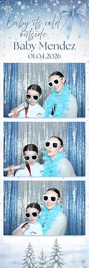 Baby shower photo booth rental by Momento Photo Booth in Yakima, WA for special events and celebrations.