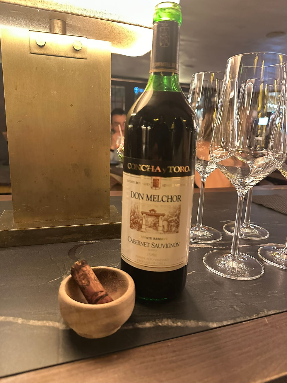 Mis seis vinos del mes, seis veces Don Melchor
