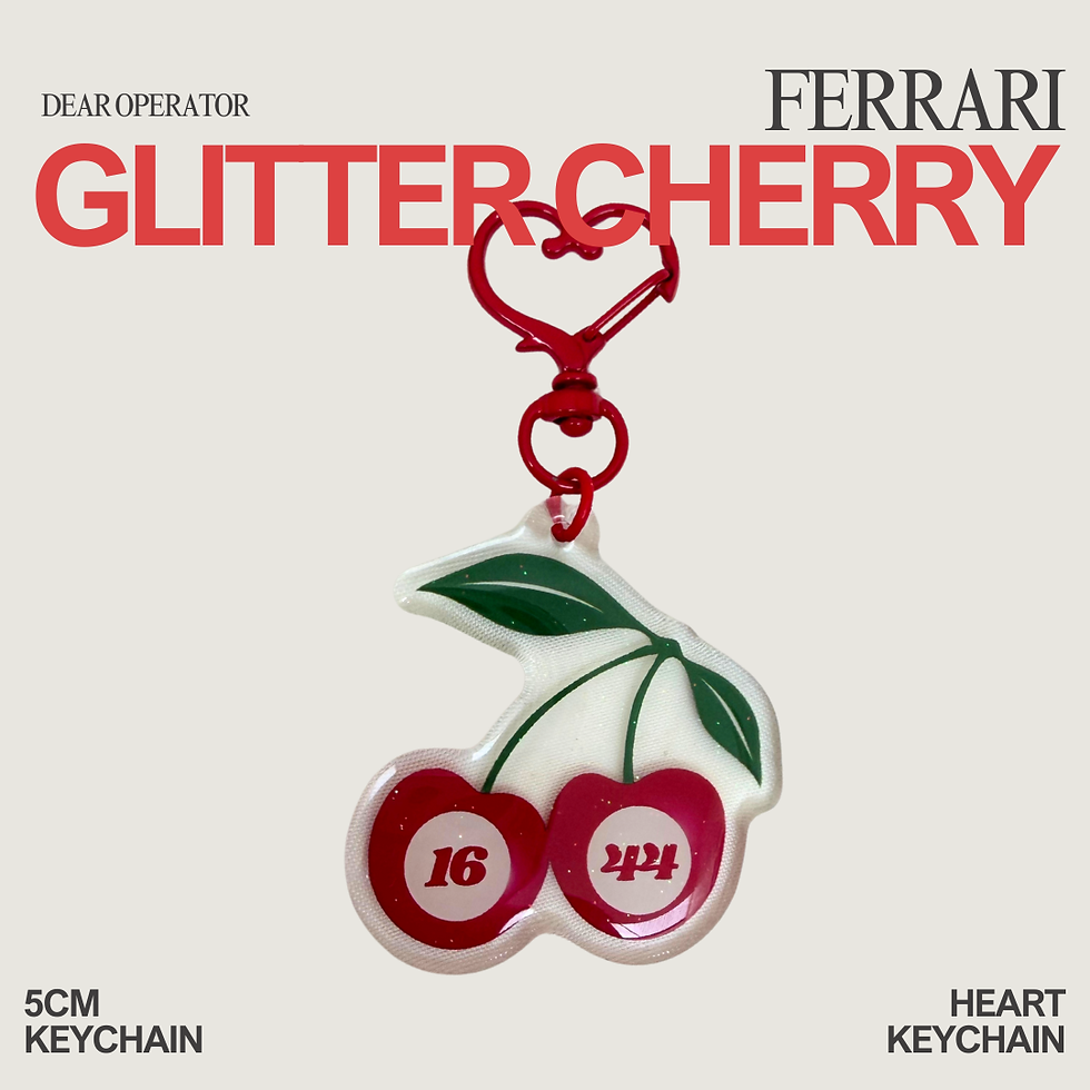 Thumbnail: Team Glitter Cherry Keychain