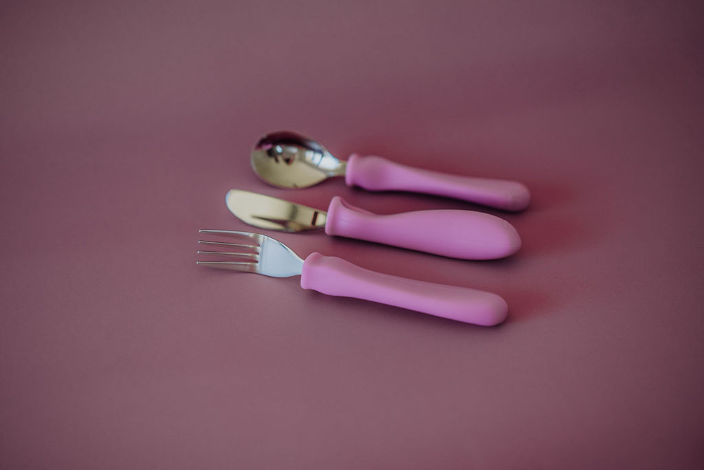 First Hold Cutlery Set - Petal Pink
