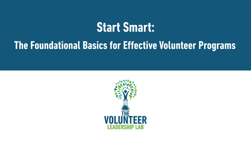 a poster for the volunteer leadership lab
