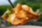 Ravioles de poulet boucané