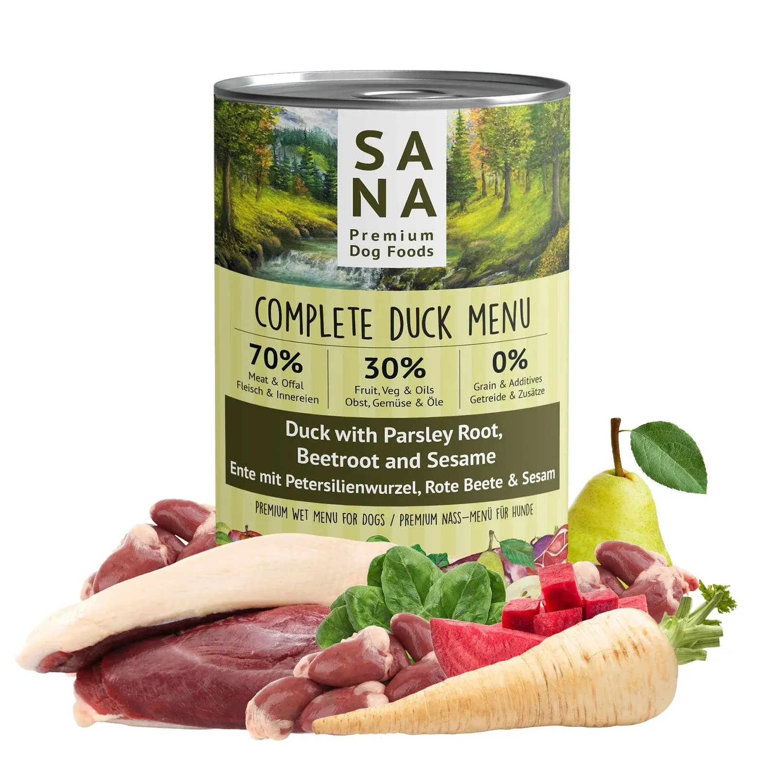 SANA DOG Duck With Parsley Root, Beetroot & Sesame