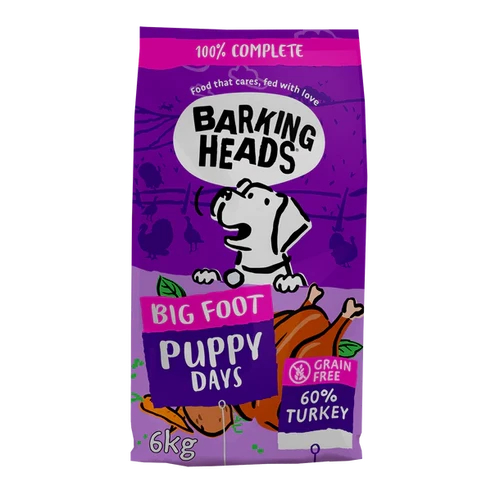 Barking Heads Big Foot Puppy Days Turkey Dry Dog Food