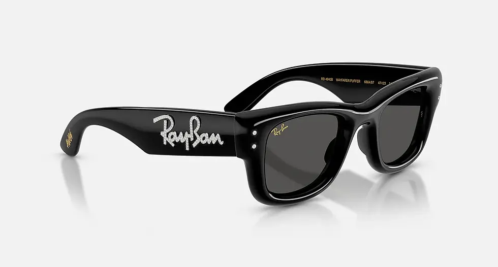 ray-ban crystal puffer edition