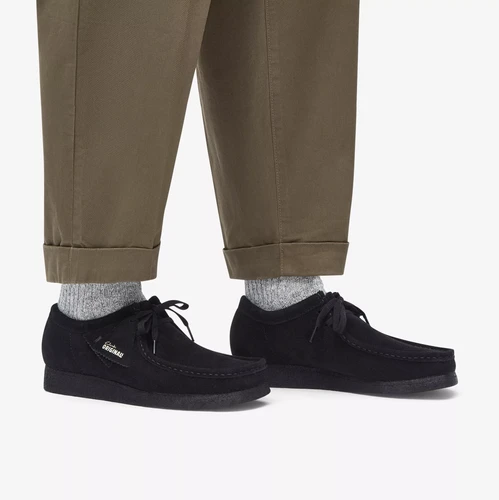 Clarks Wallabee Black Suede | Sneex 3rd Ward