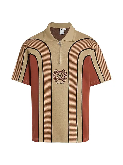 puma × palomo spain ポロシャツ Puma x Palomo Striped Polo Shirt | Sneex 3rd Ward