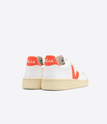 【VEJA】V-10 C.W.L｜White Orange Fluo Butter Sole Veja V-10 Fluo Butter Sole - White and Orange 0702719A-WHO