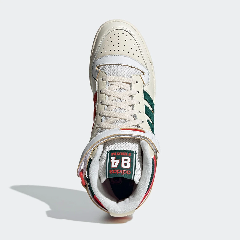 Thumbnail: Adidas Forum 84 High "Bucks" (White/Cream/Green/Red)