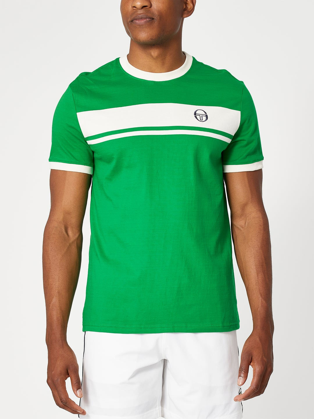 Sergio Tacchini Masters T-Shirt Archivio-Jolly Green/Gardenia