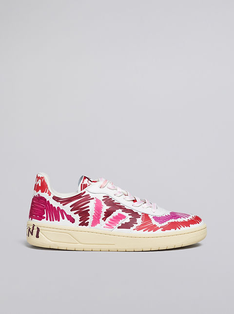 V-10 LEATHER VEJA X MARNI ORCHID BLACK | VEJA