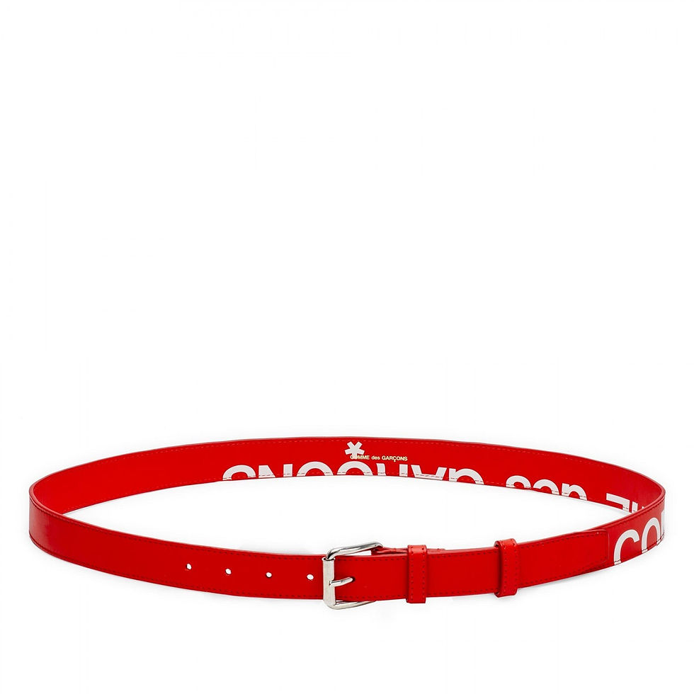 CDG Wallet Huge Logo Belt - Red