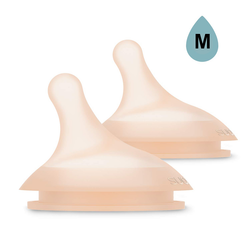 Suavinex Zero Zero Silicone Teat 2 Pack - Medium Flow 3+ Months