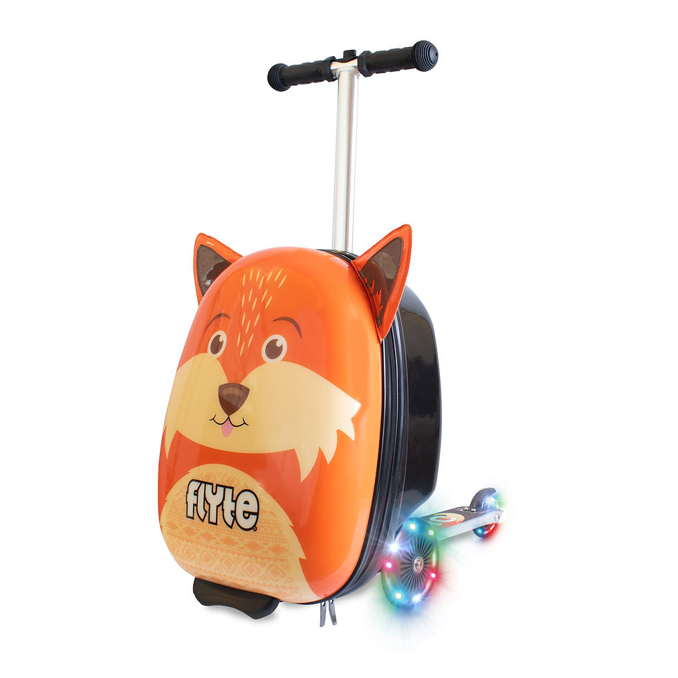 Flyte Midi 18 Inch Frazer the Fox Scooter Suitcase (LED wheels)