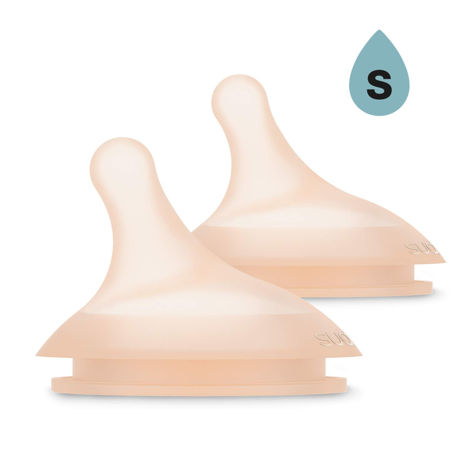 Suavinex Zero Zero Silicone Teat 2 Pack - Slow Flow 0+ Months