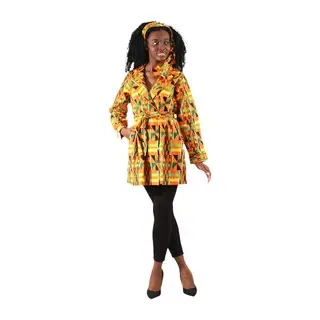 Kente Lightweight Wrap Blazer
