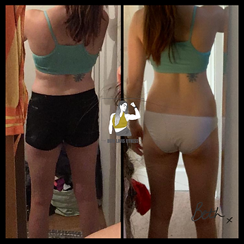 Personal Training Client of Beth Lavis Fitness, Harriet, Body Transformation.