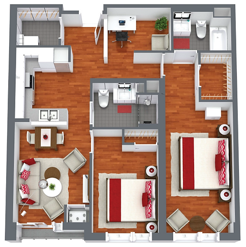 The Bartlett Two Bedroom + Den