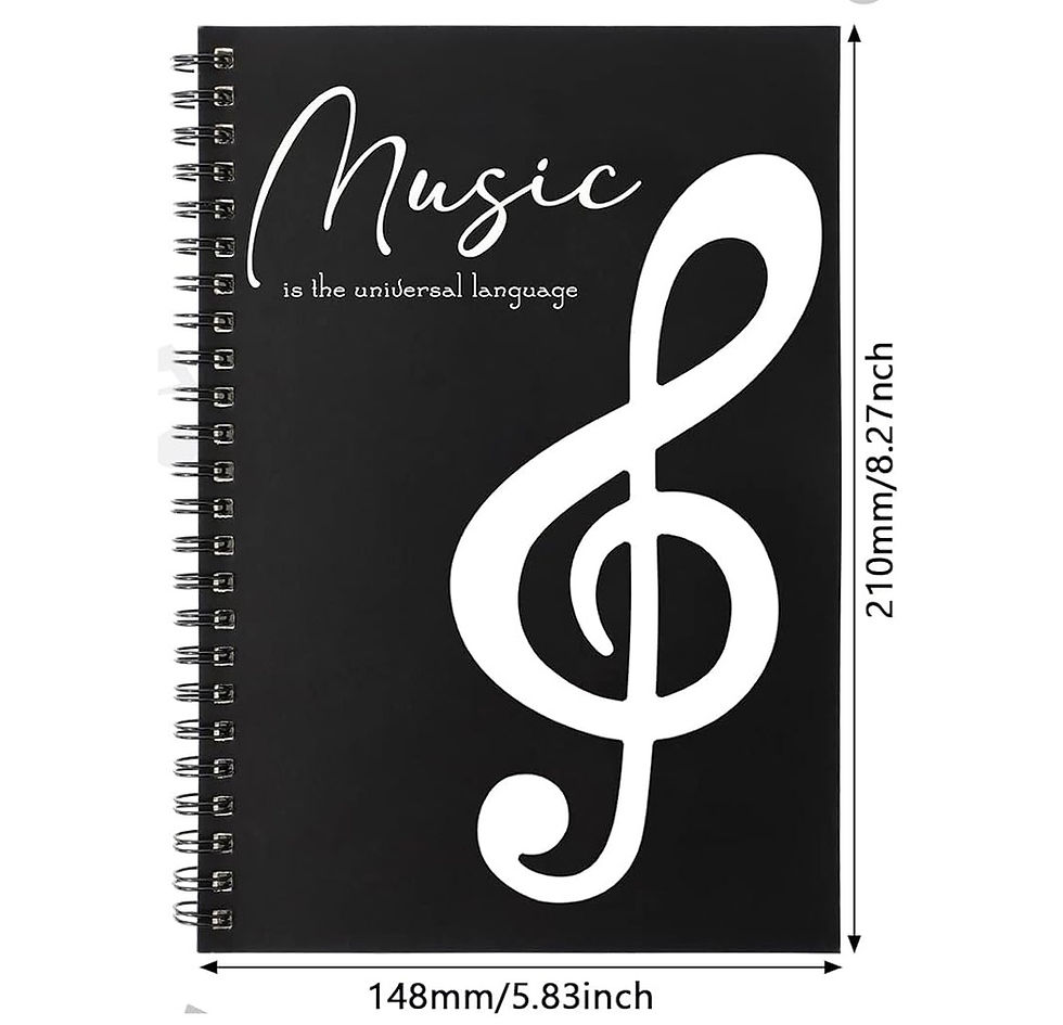 Miniatura: Cuaderno musical pentagramado - unidad