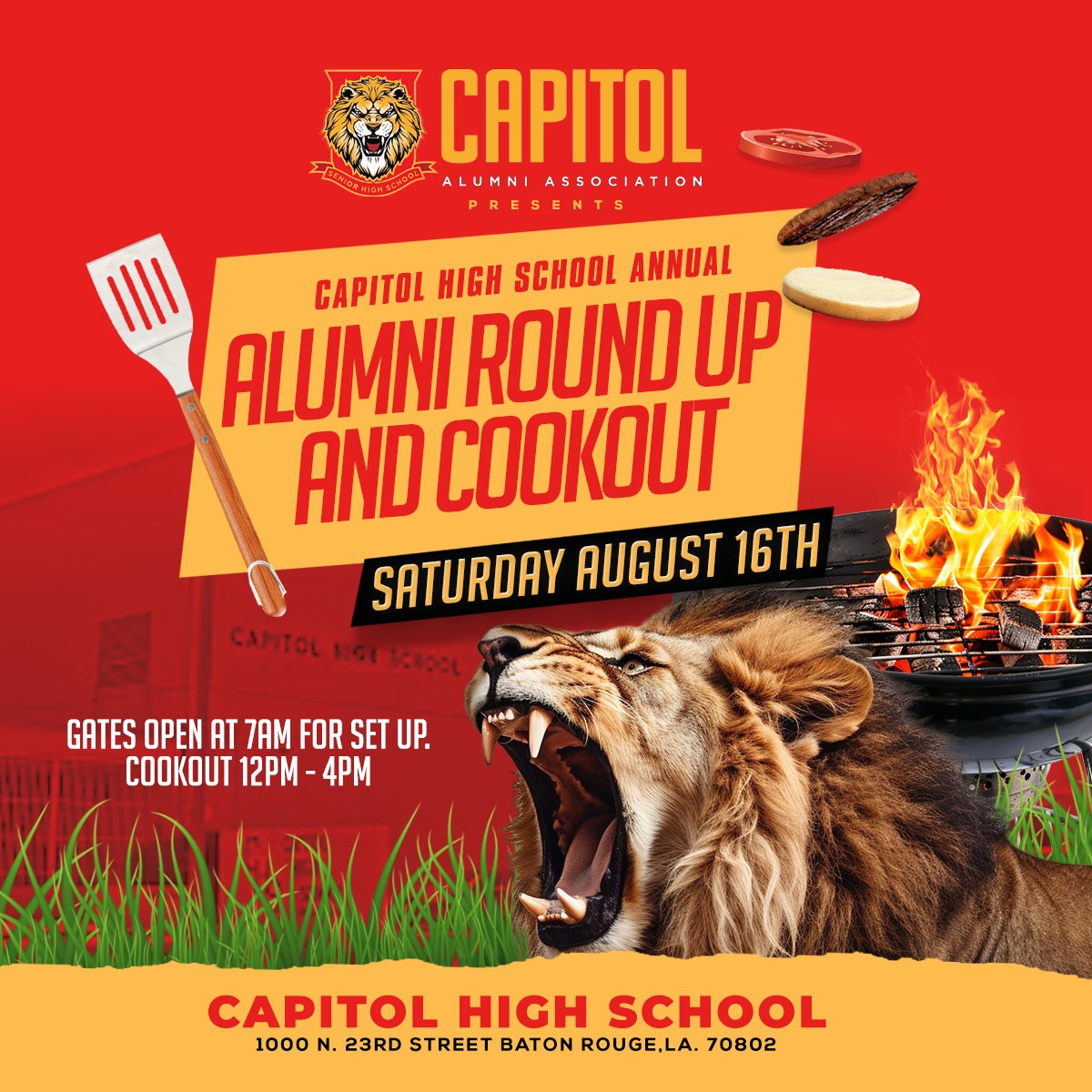 2025 CAPITOL ALUMNI COOKOUT & ROUND-UP | CAPITOL HIGH ALUMNI
