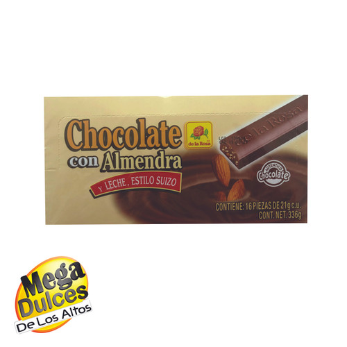 CHOCOLATE ESTUCHE SUIZO CON ALMENDRA LA ROSA MegaDulces