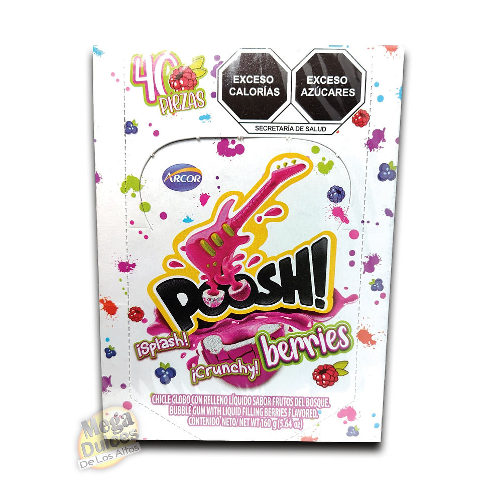Miniatura: CHICLE POOSH ARCOR - SABORES VARIADOS (160gr / 40PZ)
