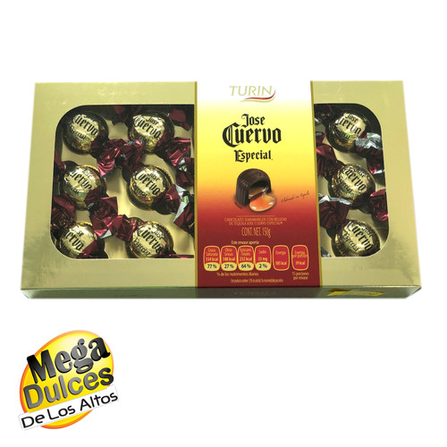 CHOCOLATE JOSÉ CUERVO 150 GR. MegaDulces