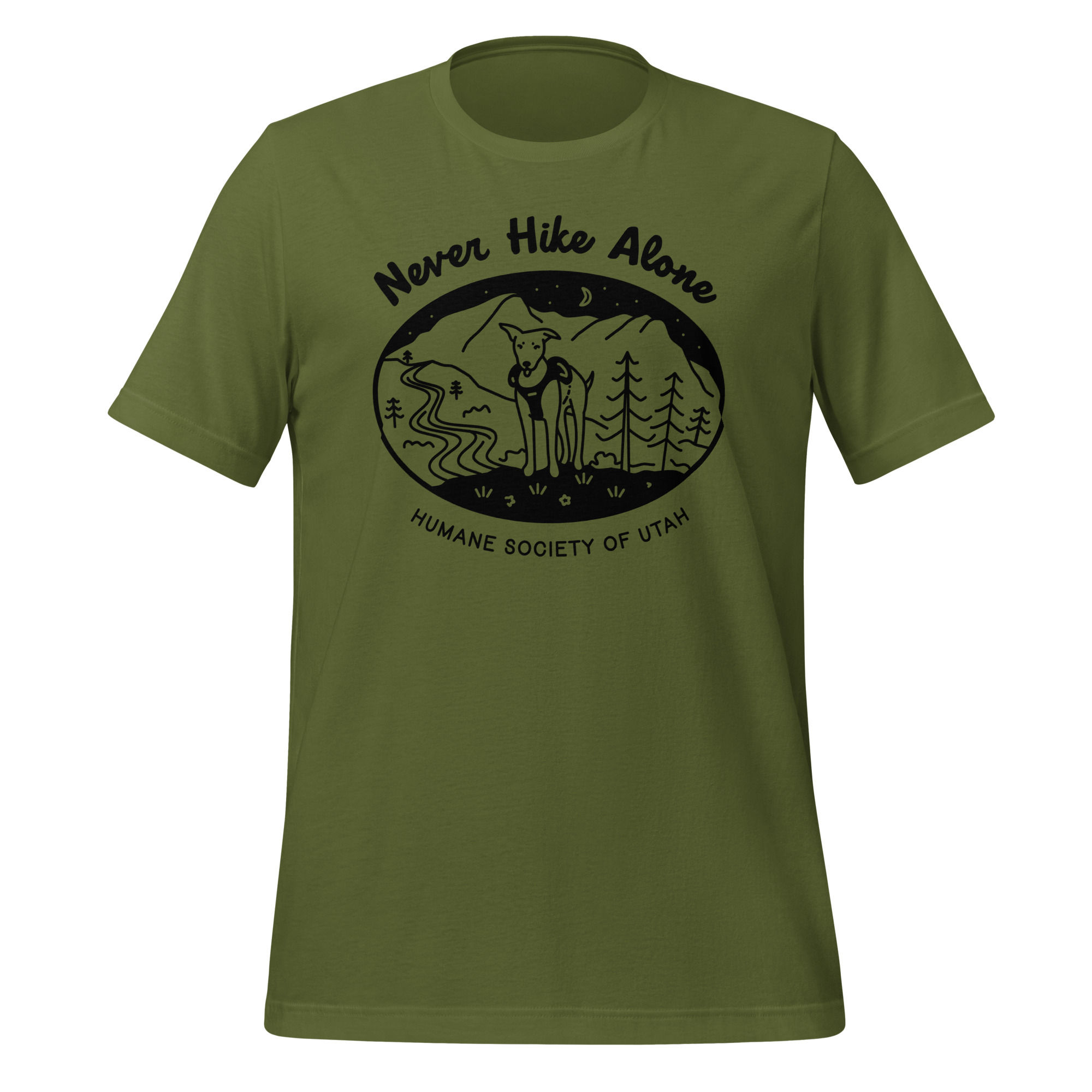 Unisex t-shirt - Never Hike Alone