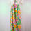 Thumbnail: 1970’s Sheer Top Flower Power Animal Print maxi
