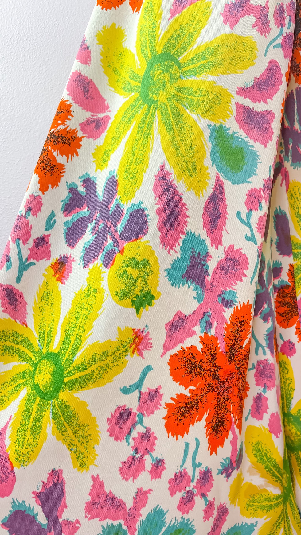 Thumbnail: 1960’s Bright Pastel Floral Pallazo Jumpsuit