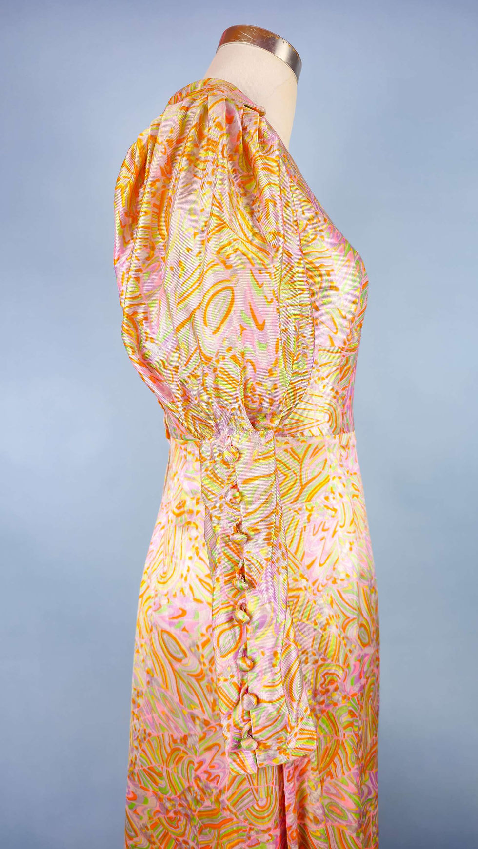 Thumbnail: Rare 1960’s Psychedelic Leg of Mutton Palazzo Jumpsuit