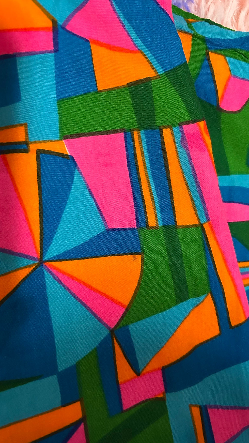 Thumbnail: 1970’s Dayglo Geometric Dress