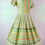Thumbnail: 1950’s Green floral Gingham Dress