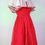 Thumbnail: 1980’s Red Polka Dot Chiffon Babydoll Dress