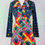 Thumbnail: 1970’s Multi Print Floral & Tartan Mini Mod Dress