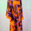 Thumbnail: 1970’s Plum and Orange Funky Print Kaftan