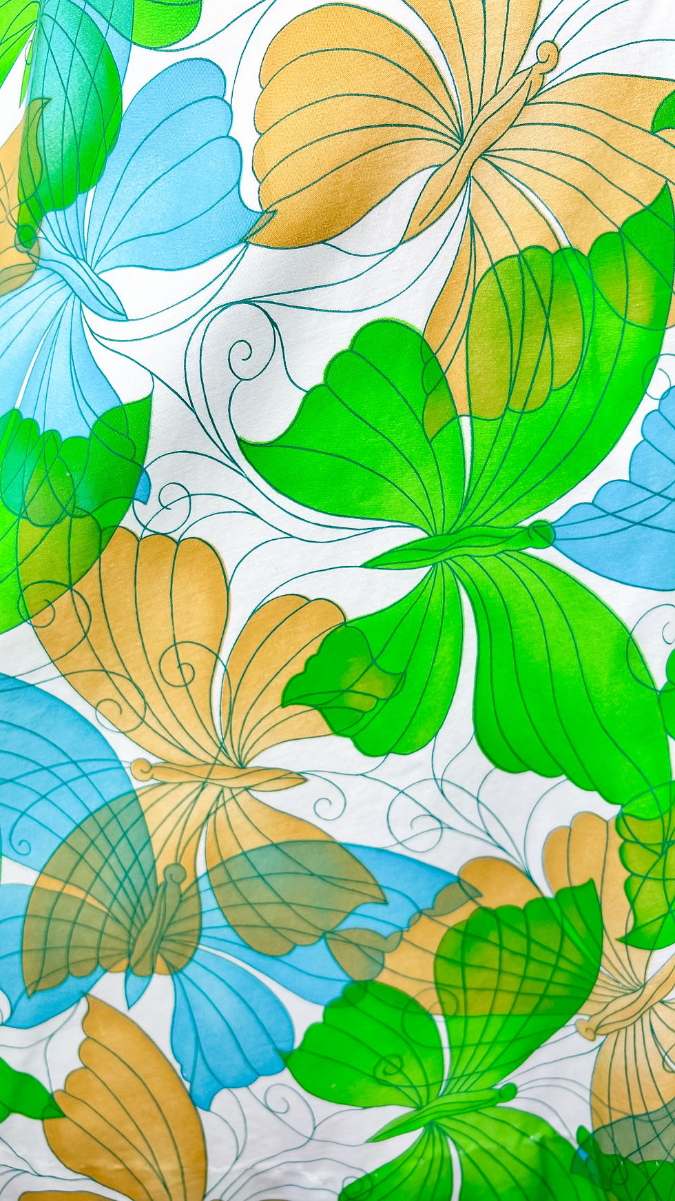 Thumbnail: 1970’s Cotton Butterfly Dress