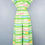 Thumbnail: 1970's Pastel Rainbow Striped Wide Leg Jumpsuit