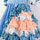 Thumbnail: 1970’s/80s Handmade Blue Lace Tier Square Dress