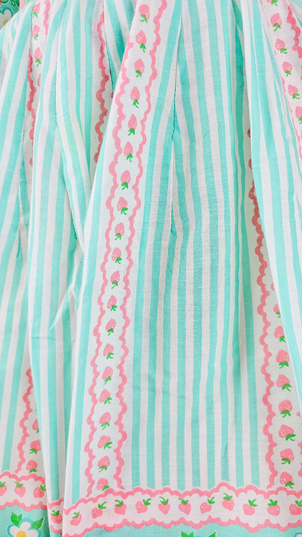 Thumbnail: 1960's Handmade Strawberry Square 2 PC Set